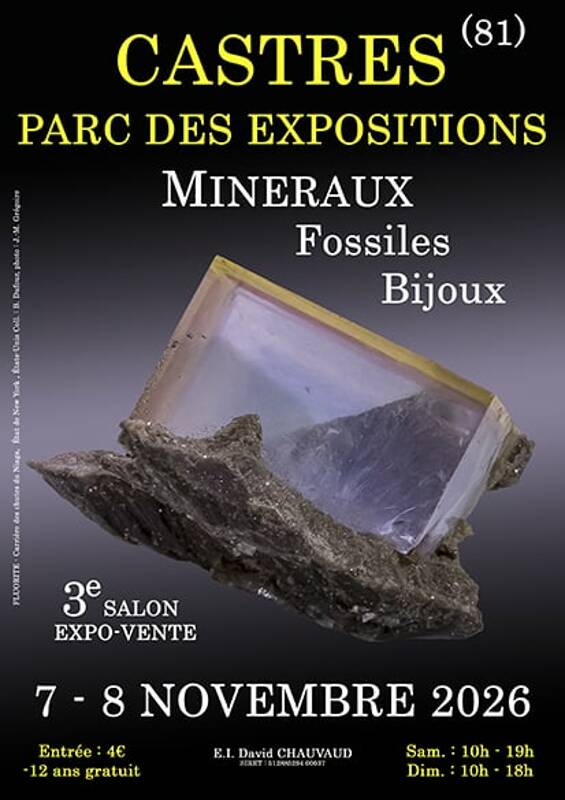 3e SALON MINERAUX FOSSILES BIJOUX