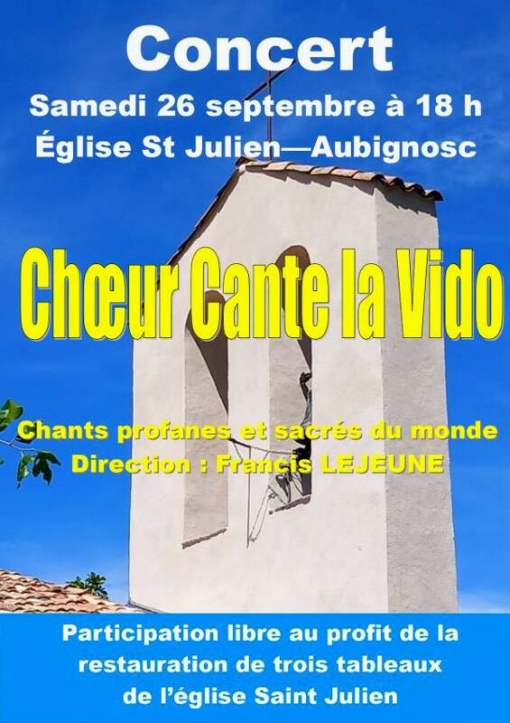 Concert du Choeur Cante la Vido