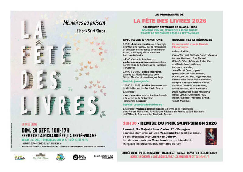51e Prix St Simon - 21e Fête des Livres
