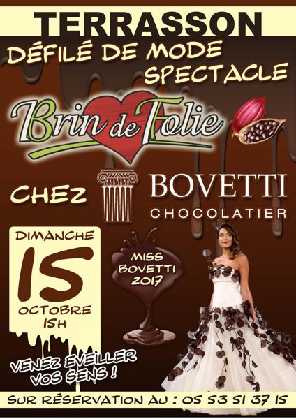 Défilé de mode au Musée du chocolat Bovetti
