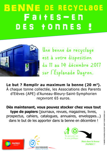 Opération recyclage avec Paprec