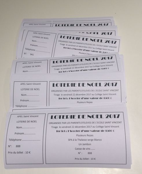 LOTERIE DE NOEL SCOOTER A GAGNER