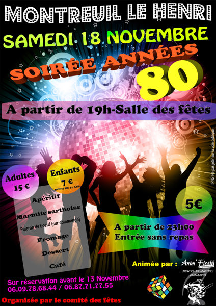 Soirée année 80