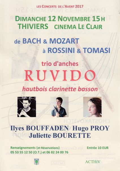 trio d'anches RUVIDO