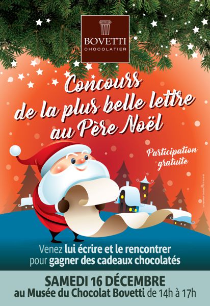 Musée du Chocolat Bovetti : Concours de la plus belle lettre de Noel