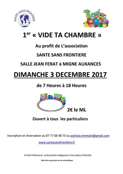 VIDE TA CHAMBRE - 3 DECEMBRE 2017