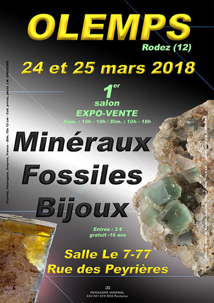 1er SALON MINERAUX FOSSILES BIJOUX