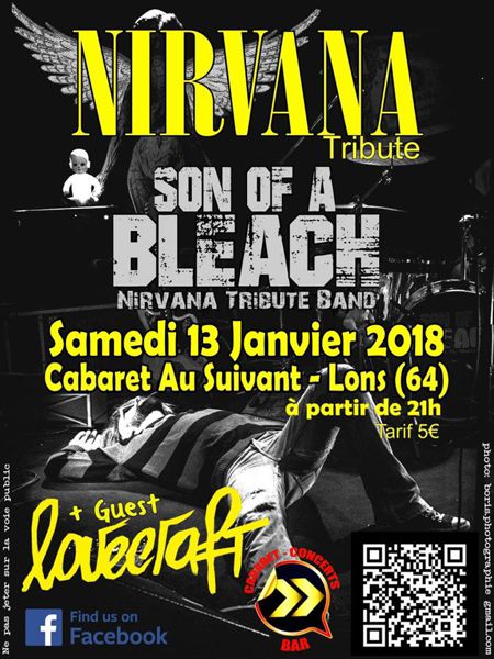 Concert Son of a Bleach NIRVANA tribute + Lovecraft (Grunge, Rock, Metal).