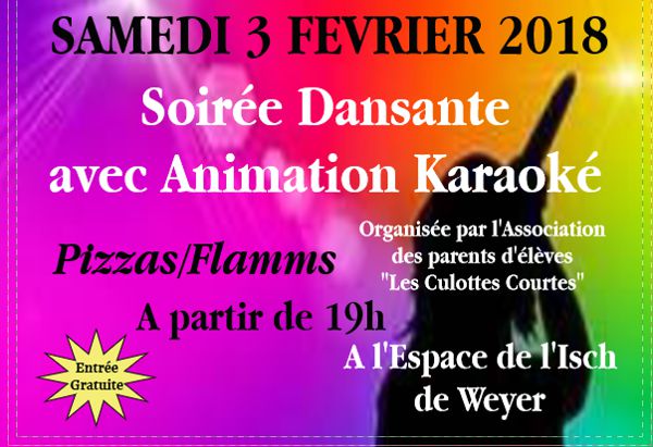 Soirée dansante avec animation Karaoké