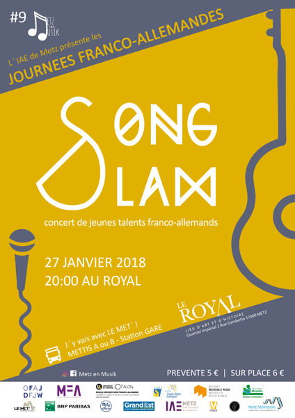 SONG SLAM, Metz en Musik 2018