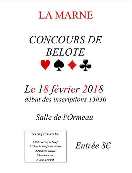 Concours de belote