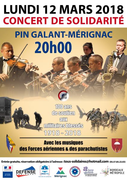 CONCERT DE SOLIDARITÉ POUR LES BLESSÉS DE GUERRE