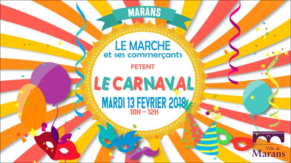 Le marché fête Carnaval
