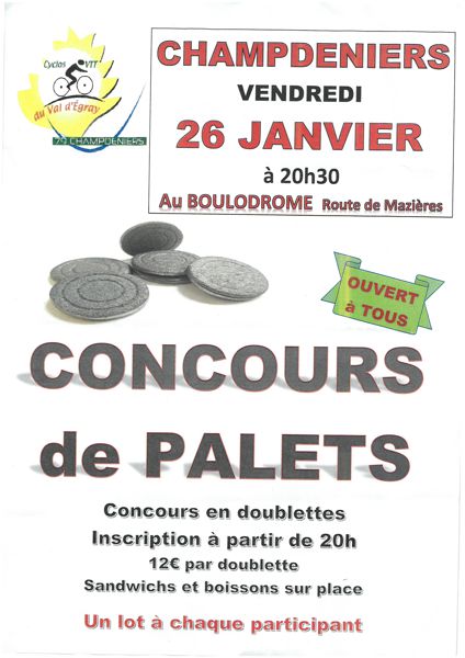 CONCOURS DE PALETS