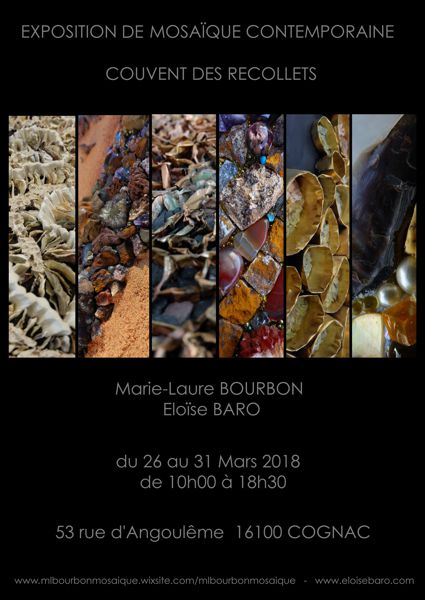 Exposition Mosaïque Contemporaine de Marie-Laure et Bourbon Eloïse Baro