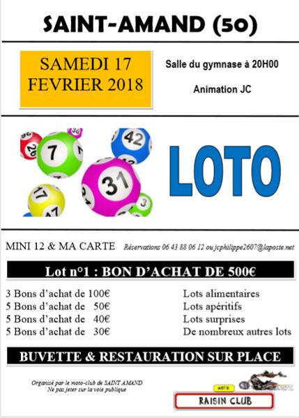 Loto du moto club de SAINT AMAND