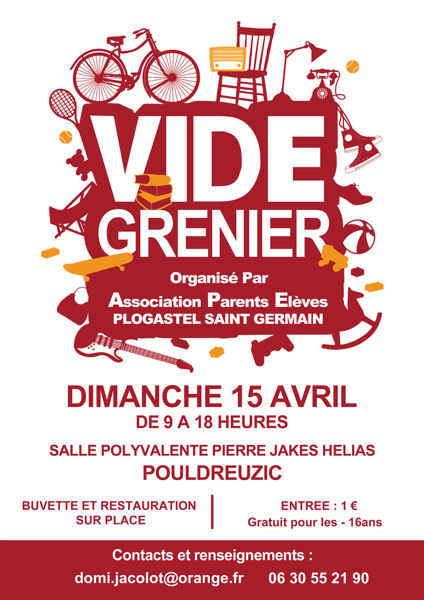 Vide-grenier APE Ecole Publique de Plogastel St Germain à Pouldreuzic