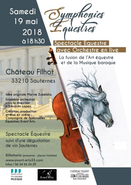Spectacle Équestre Musical au Château Filhot + Dégustation de Vin Sauternes