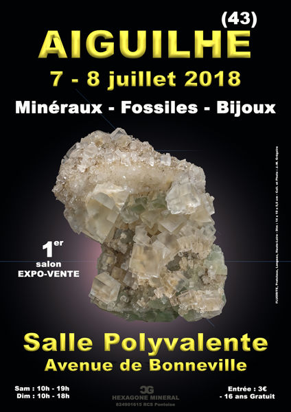 1er SALON MINERAUX FOSSILES BIJOUX d'AIGUILHE - HAUTE-LOIRE - AUVERGNE-RHONE-ALPES - FRANCE