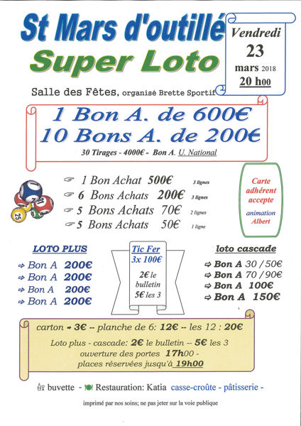 Super Loto de Brette Dportif