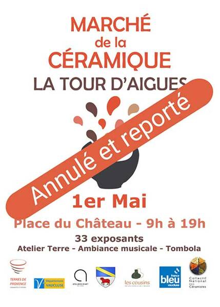 Annulation du Marché Potier de La Tour d'Aigues
