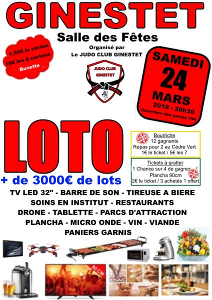 LOTO   de 3000€ de lots à gagner