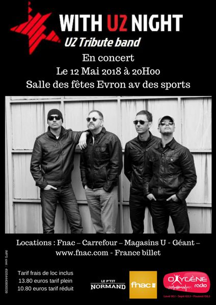 Concert WITH U2 NIGHT ( tribute U2 °