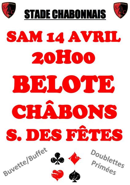 Concours de belote à Châbons (38)