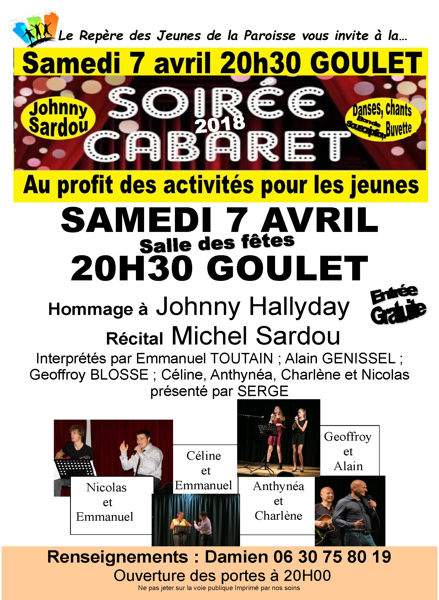 Hommage Johnny HALLYDAY + recital Michel SARDOU