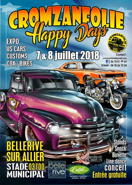 Rassemblement de voitures américaines,customs,cox,harley