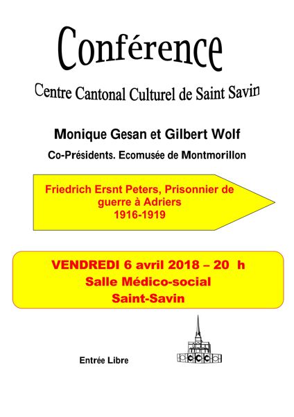 Conférence du Centre Culturel du SAINT-sAVINOIS