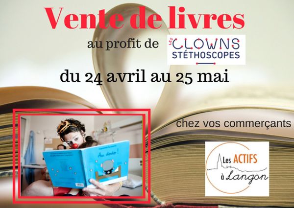 Vente de livres au profit des Clows Stéthoscopes