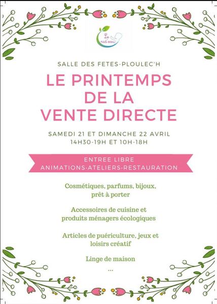 LE PRINTEMPS DE LA VENTE DIRECTE