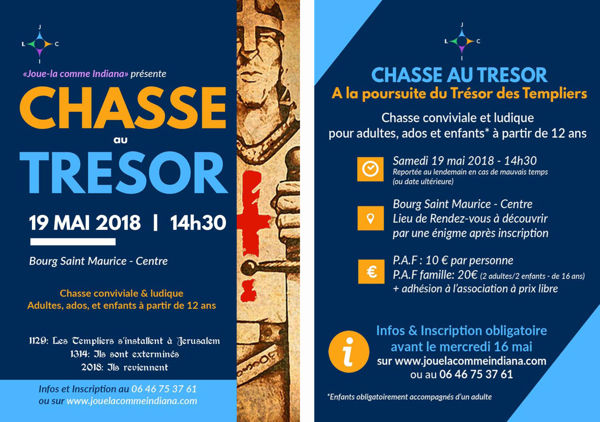 Chasse au trésor - a la poursuite du trésor des Templiers