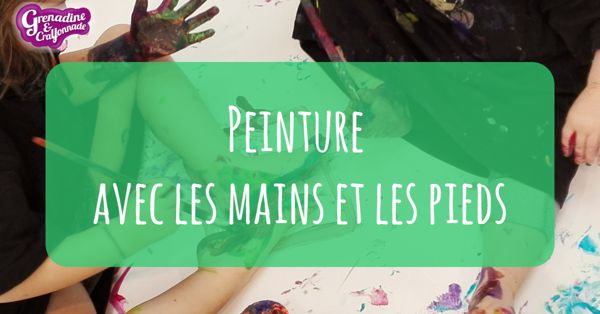 Peinture avec les mains et les pieds