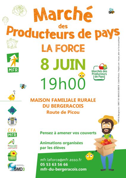 Marché des Producteurs de Pays à La Force sur le site de la MFR du Bergeracois :