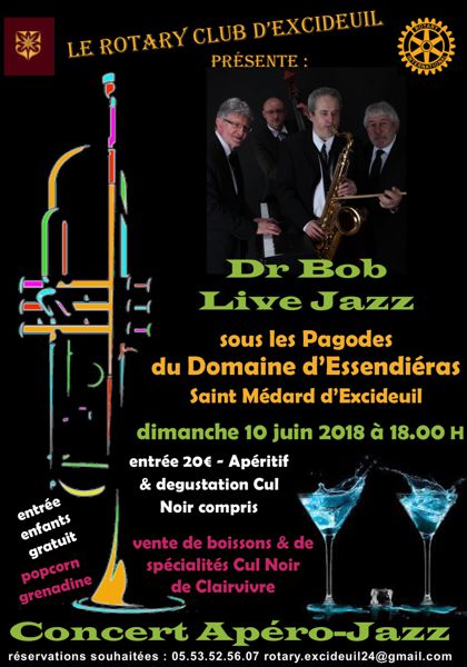 Dr Bob Apéro-Jazz sous les pagodes du domaine d’Essendiéras