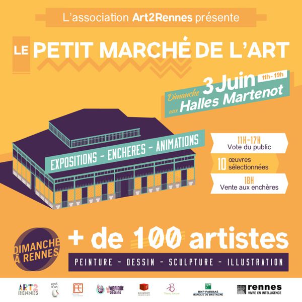 Le Petit Marché de l'Art aux Halles Martenot