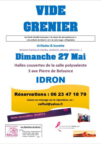 vide grenier idron 