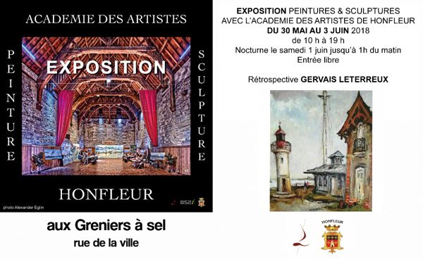 EXPOSITION PEINTURES & SCULPTURES ACADEMIE DES ARTISTES DE HONFLEUR