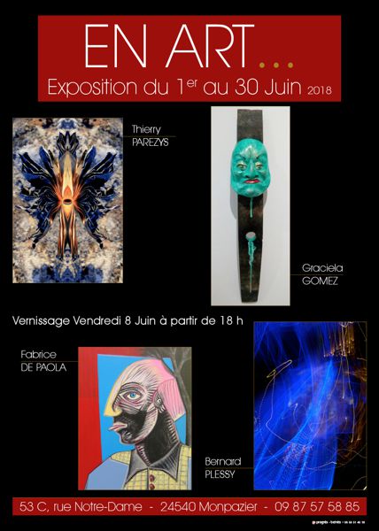 En Art...nouvelle expo  du 1 au 30 juin 2018