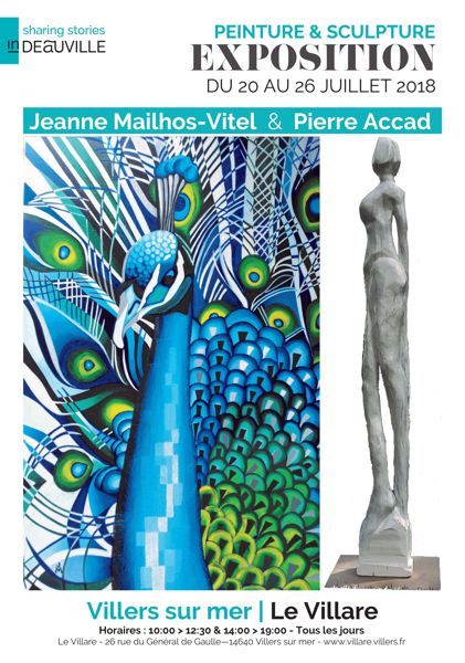 Exposition peinture-sculpture par Pierre Accad et Jeanne Mailhos-Vitel