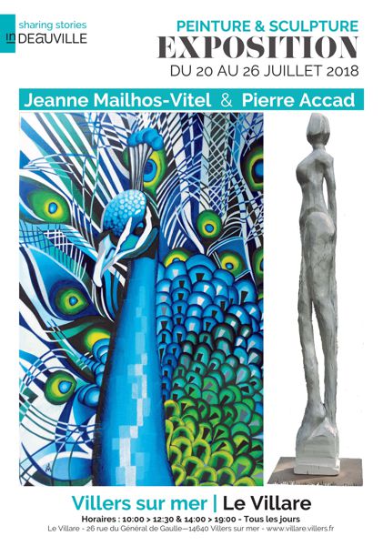 Exposition peinture-sculpture par Pierre Accad et Jeanne Mailhos-Vitel