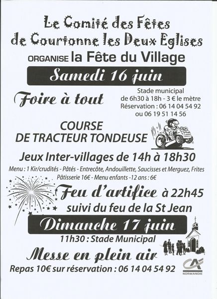 fête du village et foire à tout