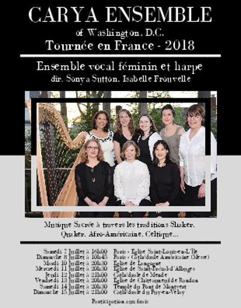 Concert Ensemble Carya de Washington et harpe