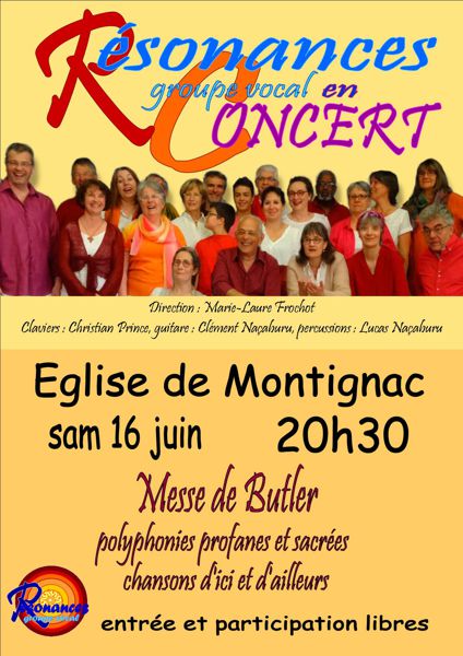 CONCERT Groupe Vocal Résonances