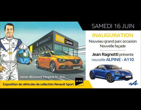 INAUGURATION - Garage RENAULT - Alpine A110