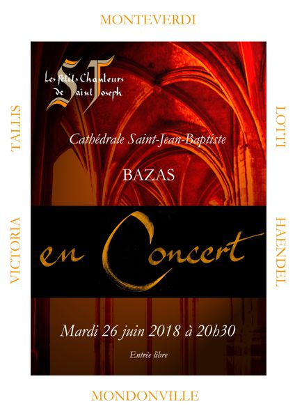 Concert dans la cathédrale de Bazas