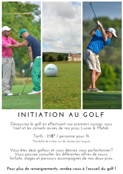 Cours d'initiation au golf - Hôtel Golf Château de Chailly