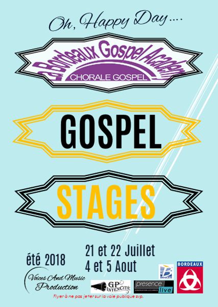 Stages Gospel cet été à Bordeaux